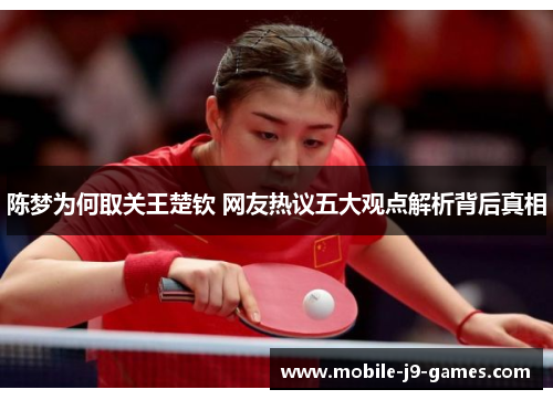 陈梦为何取关王楚钦 网友热议五大观点解析背后真相